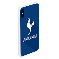 Чехол iPhone XS Max матовый Tottenham Spurs, цвет: 3D-белый — фото 2