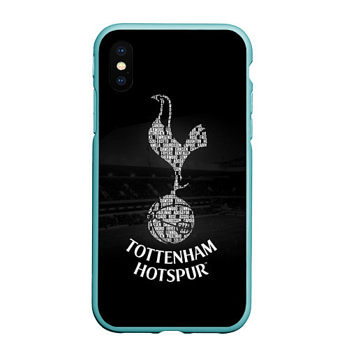 Чехол iPhone XS Max матовый Tottenham Hotspur / 3D-Мятный – фото 1