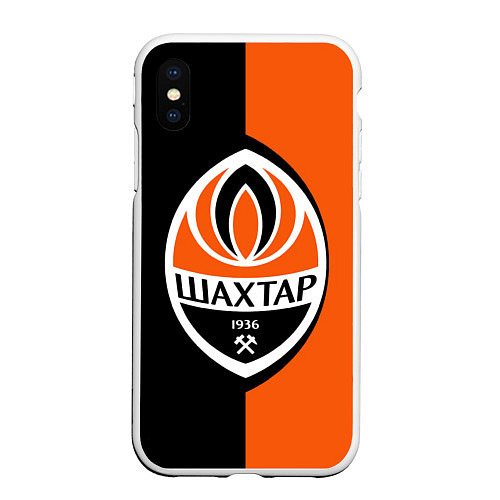 Чехол iPhone XS Max матовый ФК Шахтер Донецк / 3D-Белый – фото 1