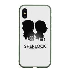 Чехол iPhone XS Max матовый Sherlock Edition