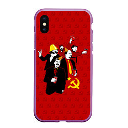 Чехол iPhone XS Max матовый Communist Party