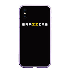 Чехол iPhone XS Max матовый Brazzers, цвет: 3D-светло-сиреневый