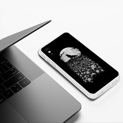 Чехол iPhone XS Max матовый Лунный охотник, цвет: 3D-белый — фото 2