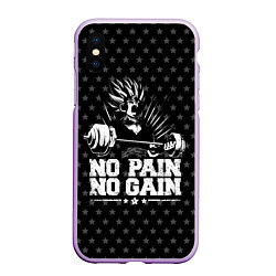 Чехол iPhone XS Max матовый No Pain No Gain