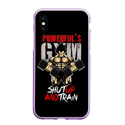 Чехол iPhone XS Max матовый Powerful Gym