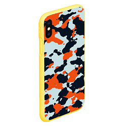 Чехол iPhone XS Max матовый CS:GO Asiimov Camouflage, цвет: 3D-желтый — фото 2