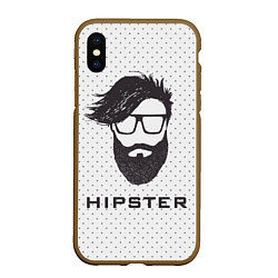 Чехол iPhone XS Max матовый Hipster