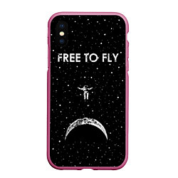 Чехол iPhone XS Max матовый Free to Fly