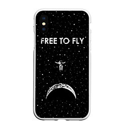 Чехол iPhone XS Max матовый Free to Fly