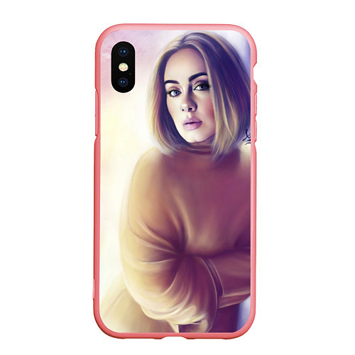 Чехол iPhone XS Max матовый Адель / Adele / 3D-Баблгам – фото 1