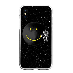 Чехол iPhone XS Max матовый Лунная улыбка
