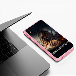 Чехол iPhone XS Max матовый Disturbed: Skull Mountain, цвет: 3D-баблгам — фото 2