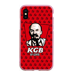 Чехол iPhone XS Max матовый KGB: So Good, цвет: 3D-розовый