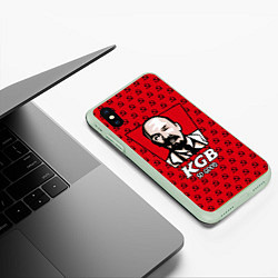 Чехол iPhone XS Max матовый KGB: So Good, цвет: 3D-салатовый — фото 2