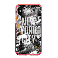 Чехол iPhone XS Max матовый New York City