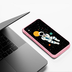 Чехол iPhone XS Max матовый Космический романтик, цвет: 3D-баблгам — фото 2