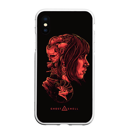 Чехол iPhone XS Max матовый Ghost In The Shell 11 / 3D-Белый – фото 1