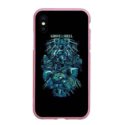 Чехол iPhone XS Max матовый Ghost In The Shell 7 / 3D-Розовый – фото 1