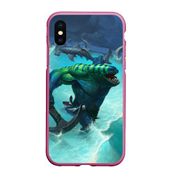 Чехол iPhone XS Max матовый Tidehunter: Water Rage