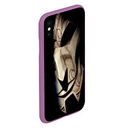 Чехол iPhone XS Max матовый League Of Legends jhin, цвет: 3D-фиолетовый — фото 2