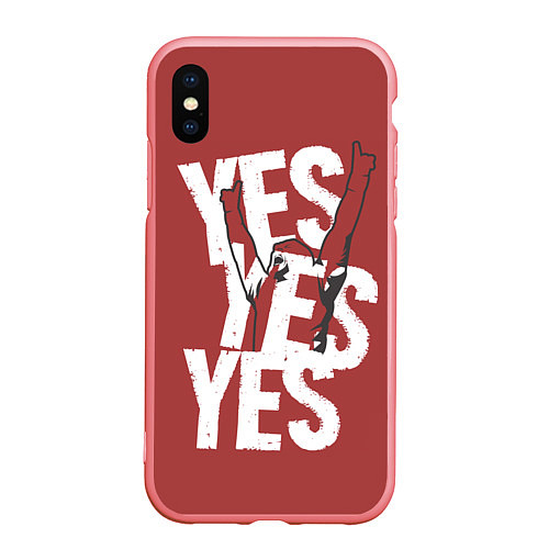 Чехол iPhone XS Max матовый Bryan Danielson: Yes / 3D-Баблгам – фото 1