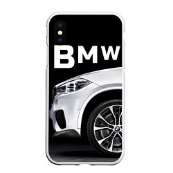 Чехол iPhone XS Max матовый BMW: White Style