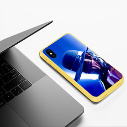 Чехол iPhone XS Max матовый Гробовщик 4, цвет: 3D-желтый — фото 2