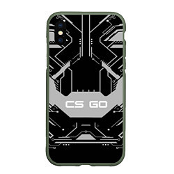 Чехол iPhone XS Max матовый CS:GO Black collection