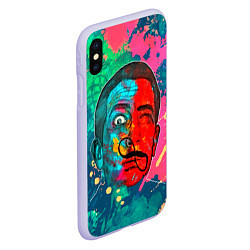 Чехол iPhone XS Max матовый Dali Art, цвет: 3D-светло-сиреневый — фото 2