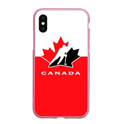 Чехол iPhone XS Max матовый Canada Team