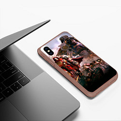 Чехол iPhone XS Max матовый Warhammer 40k: Angelos, цвет: 3D-коричневый — фото 2
