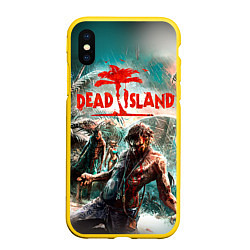 Чехол iPhone XS Max матовый Dead Island, цвет: 3D-желтый