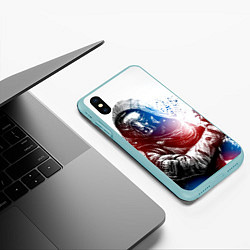 Чехол iPhone XS Max матовый Destiny 5, цвет: 3D-мятный — фото 2