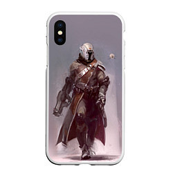 Чехол iPhone XS Max матовый Destiny 14, цвет: 3D-белый