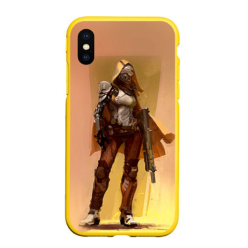 Чехол iPhone XS Max матовый Destiny 15 / 3D-Желтый – фото 1