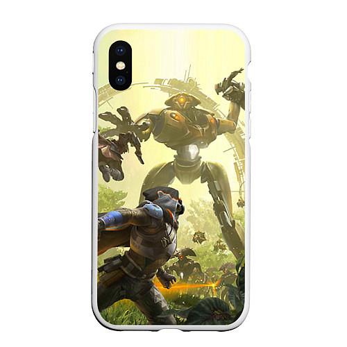 Чехол iPhone XS Max матовый Destiny 16 / 3D-Белый – фото 1