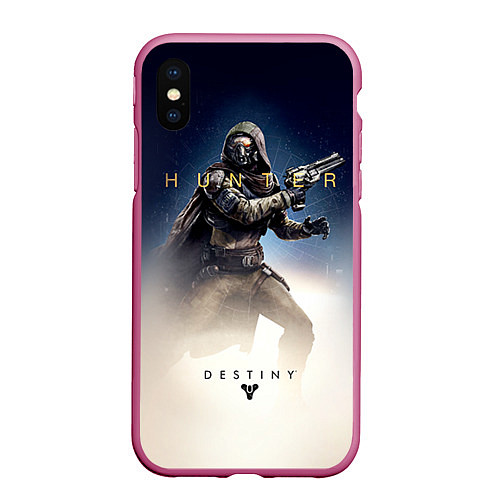 Чехол iPhone XS Max матовый Destiny: Hunter / 3D-Малиновый – фото 1