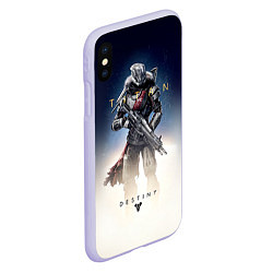 Чехол iPhone XS Max матовый Destiny: Titan, цвет: 3D-светло-сиреневый — фото 2