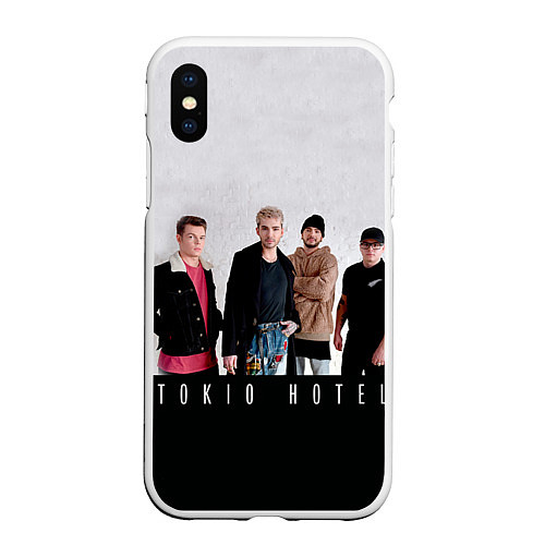 Чехол iPhone XS Max матовый Tokio Hotel / 3D-Белый – фото 1