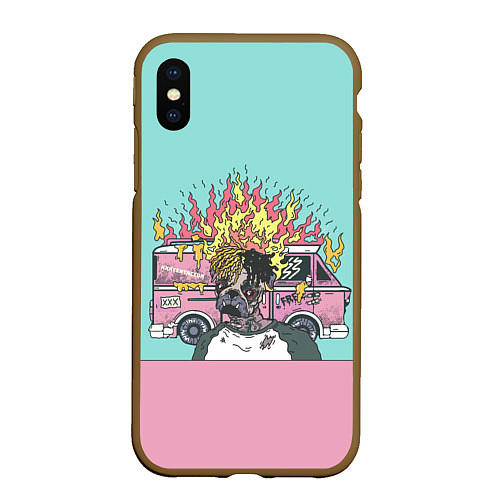 Чехол iPhone XS Max матовый XXXTentacion Bus / 3D-Коричневый – фото 1