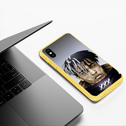 Чехол iPhone XS Max матовый XXXTentacion, цвет: 3D-желтый — фото 2