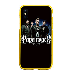 Чехол iPhone XS Max матовый Paparoach: Black style