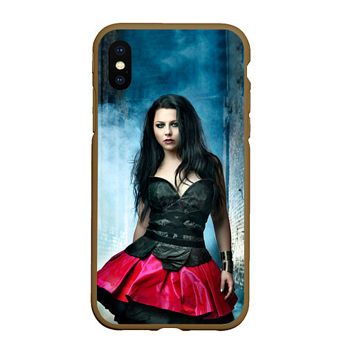 Чехол iPhone XS Max матовый Evanescence / 3D-Коричневый – фото 1