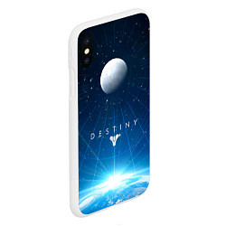 Чехол iPhone XS Max матовый Destiny Space, цвет: 3D-белый — фото 2