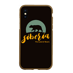 Чехол iPhone XS Max матовый Siberia: Land of Bears