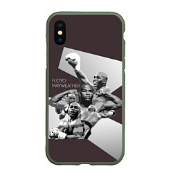 Чехол iPhone XS Max матовый Floyd Mayweather