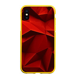 Чехол iPhone XS Max матовый Грани геометрии