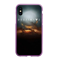 Чехол iPhone XS Max матовый Destiny 2, цвет: 3D-фиолетовый