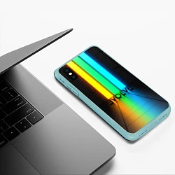 Чехол iPhone XS Max матовый Evolve, цвет: 3D-мятный — фото 2