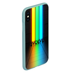 Чехол iPhone XS Max матовый Evolve, цвет: 3D-мятный — фото 2